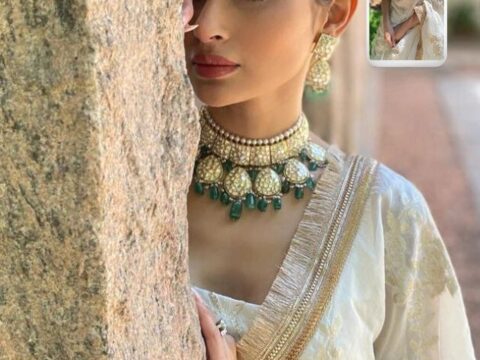 Mouni Roy White Lehnga Web Story Poster