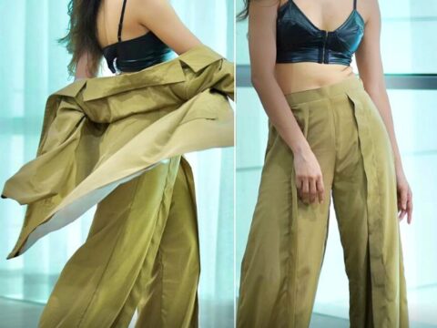 Donal shares her sizzling pictures in leather crop top and palazzo pants
