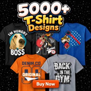 NEW! 5000+ UNLIMITED T-SHIRT DESIGNS – ONLY Rs. 49/-!