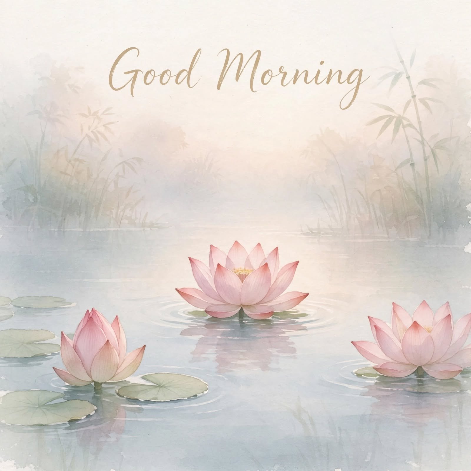 good-morning-image-with-pink-lotus-flowers-floatin
