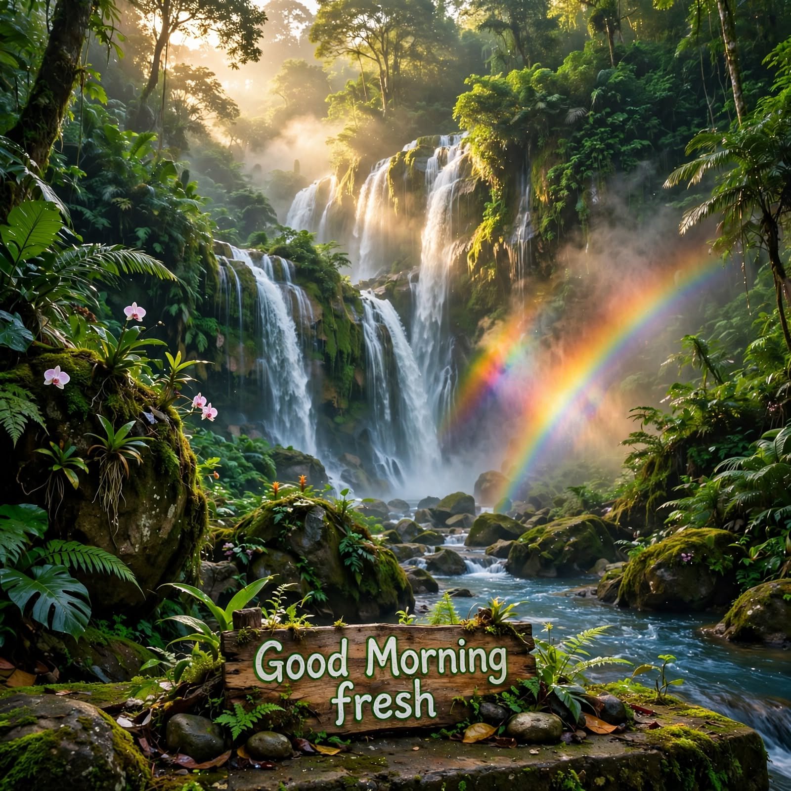 good-morning-waterfall-landscape-lush-waterfall-in