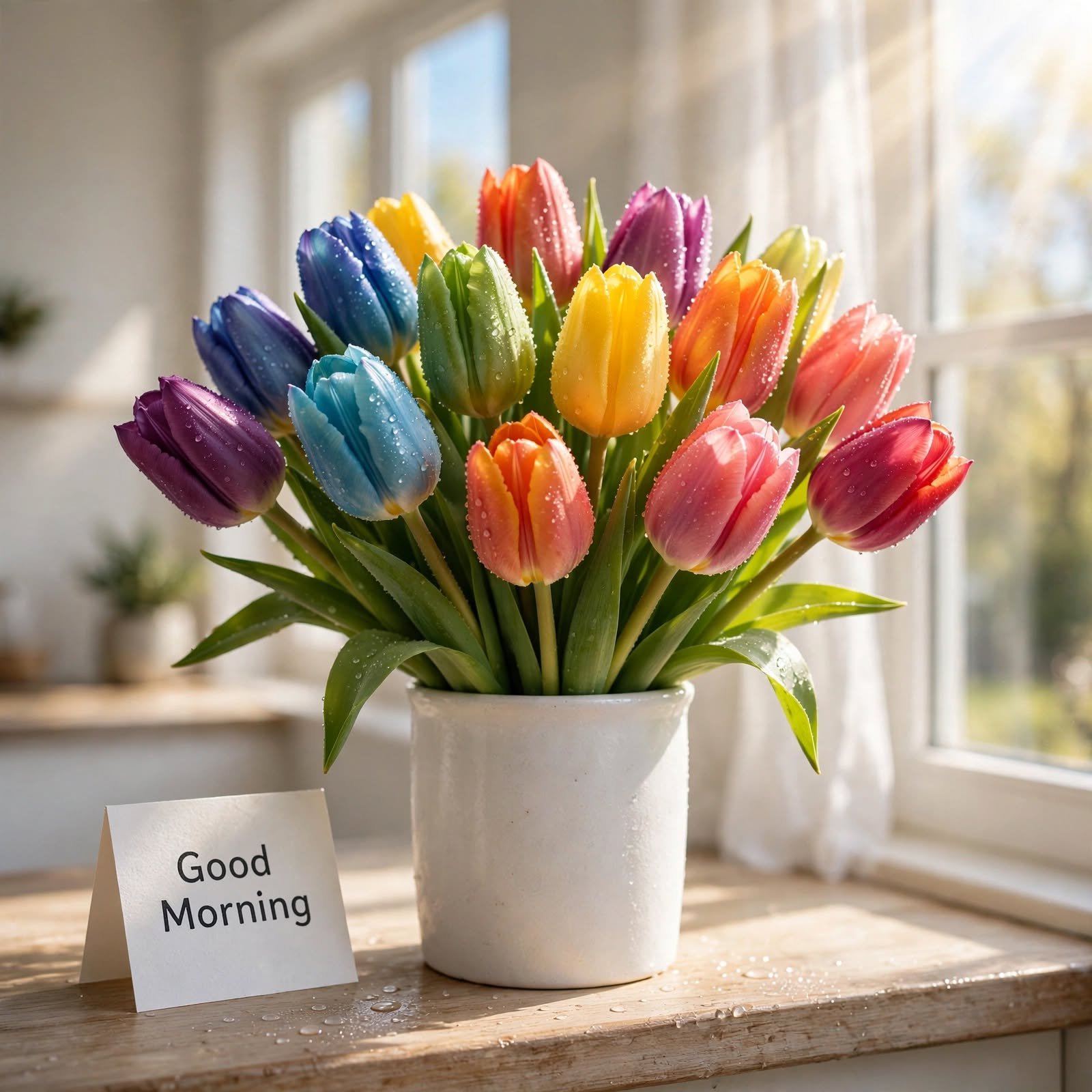 ultra-fresh-rainbow-tulips-in-white-ceramic-vase-o